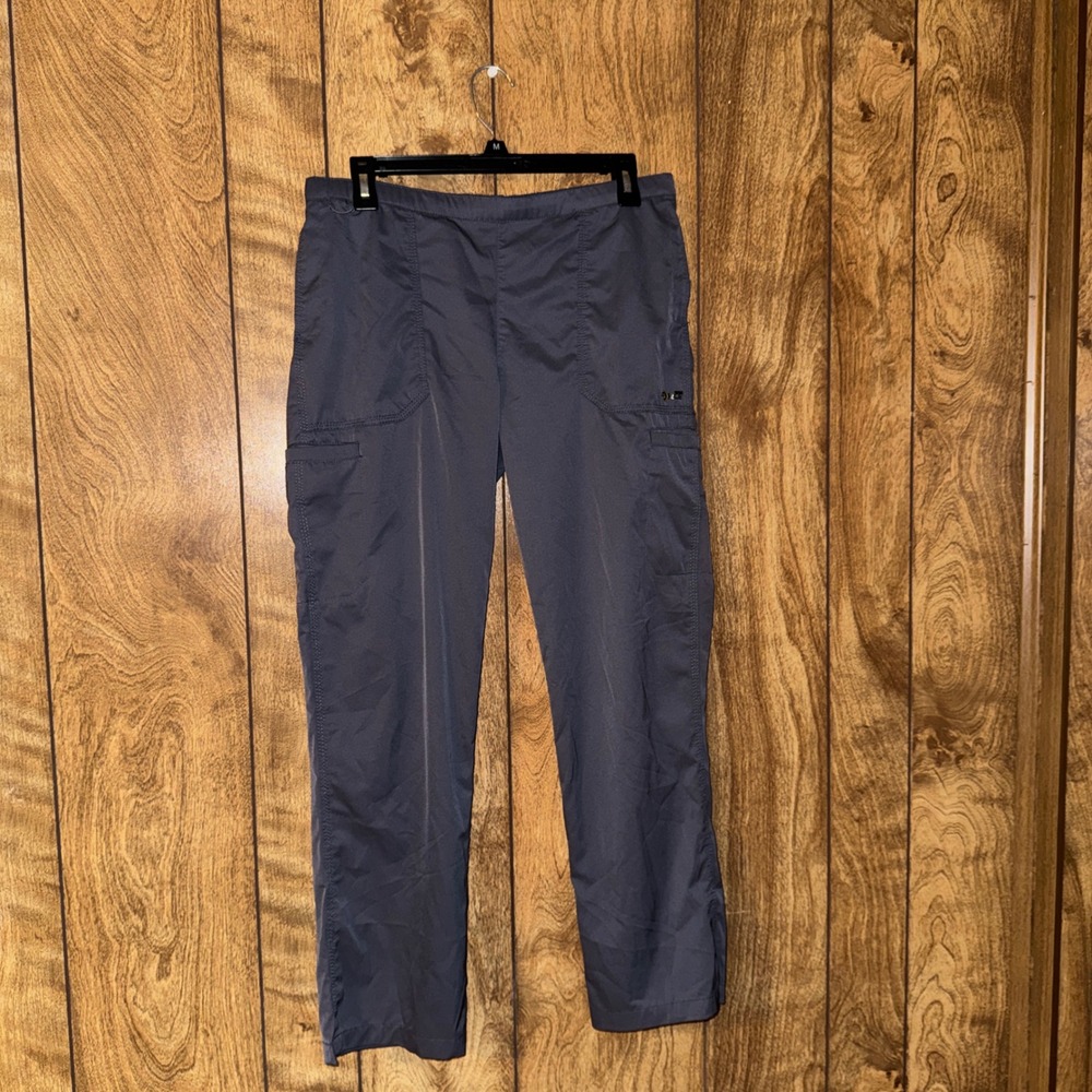 Carhartt Liberty Force Women Petite Medium Gray Cargo Scrub Pants C52106P
